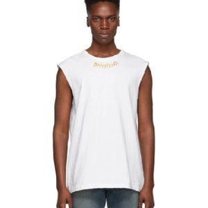 LINDER NYC White Boyfriend Jackson T-shirt Tank